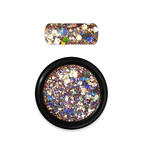 Moyra holo glitter mix No.02 arany
