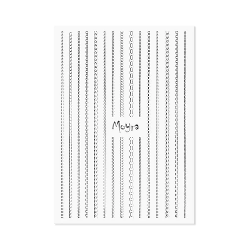 Moyra körömdíszítő csík-chain No.02