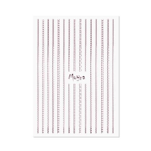 Moyra körömdíszítő csík-chain No.03